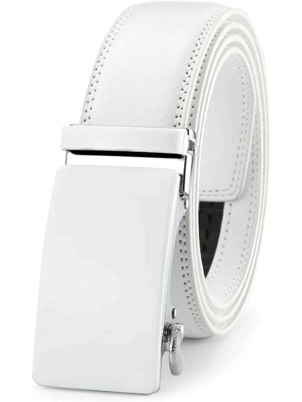 Men's Ratchet Dress Belt with Automatic Buckle - Brown/Black, 35mm Wide